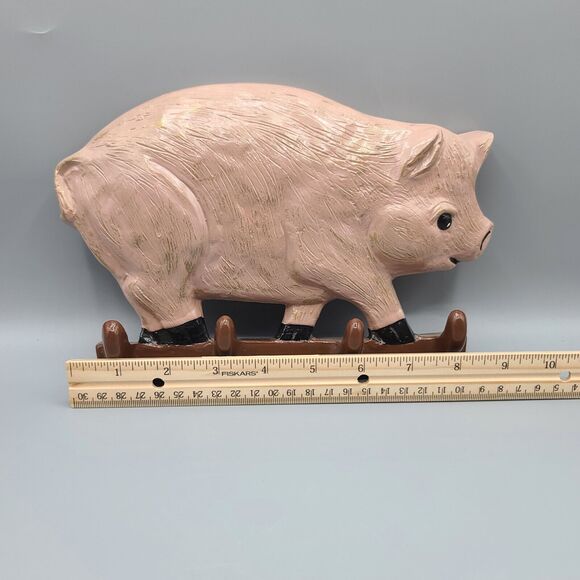 Yozie Mold Ceramic Painted Dirty Pig Key Holder Decor Figure 1983 - Picture 14 of 14